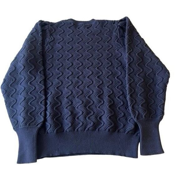 Ted Baker Navy Puff Sleeved Sweater Size 3 (M) - Picture 2 of 5